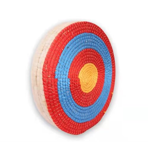 Quxxuol 芝生ターゲット 直径50cm/55cm 手織り アーチェリーターゲット 的 ターゲット アーチェリー 自宅 練習用 競技用 手作り 弓道 部活 道場備品 (直径55cm,5層厚い10CM)