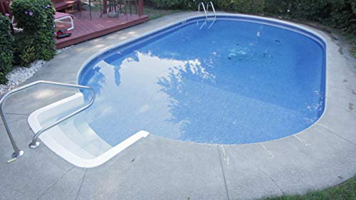 Aqua Select Premium Stainless Steel Pool Hand Rail For Inground Swimming Pools | Measures 50" X 36" X 8" Stainless Material | Easy To Install #TOP4