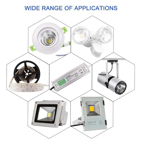 Transformateur LED 12V 200W étanche IP67 pour alimentation électrique extérieure - 6