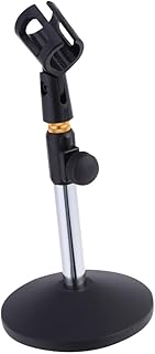 Vaguelly Base Ajustável Suporte De Microfone De Mesa Suporte De Metal De Mesa Suporte De Microfone Boom Pole Berço Suporte De Microfone Rack De Microfone Suporte De Mesa Suporte De
