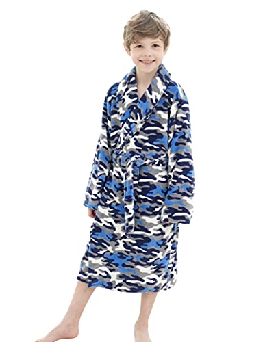 Simplicity Boys Cover Up Soft Comfy Kids Cover Up For Boys Kids Bath Cover Up Beachwear With Soft Long Sleeve, Camo, 7-9 Years #TOP13