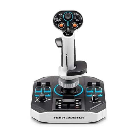 Thrustmaster Sol-R1 Flight Joystick, Hall Effect Technology for Ultra-Precise Gaming, 44 Buttons Ideal for Space Flight Simulation (compatible with PC) Cover