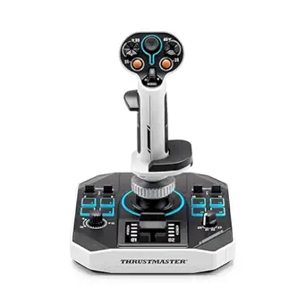 Thrustmaster Sol-R1 Flight Joystick - Hall Effect Technology, 44 Buttons for Space Flight Simulation, Flight Stick with Ambidextrous Grip - Compatible with PC