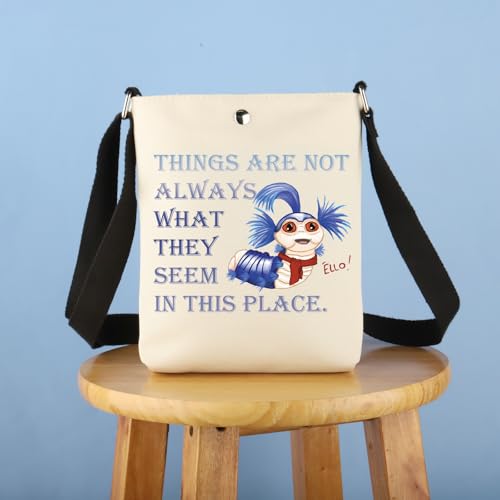 BDPWSS The Worm Quote Gifts Things Are Not Always What They Seem In This Place The Worm Fans Crossbody Bags3