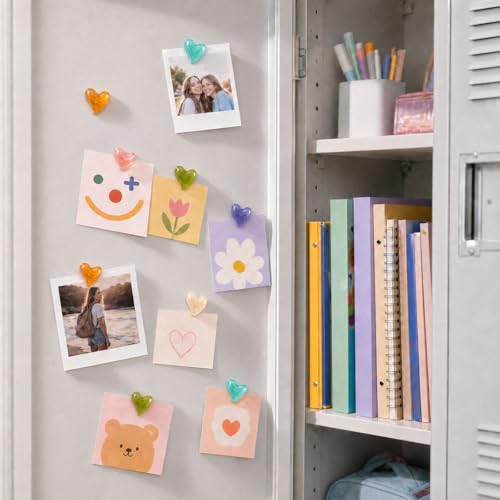 Imanes decorativos en forma de corazón pack x18 miniatura 4