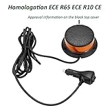 3 wählbare Blinkmuster durch den Schalter nach dem Öffnen des Objektivs: Einfaches Blinken, Doppelblinken, Drehen.