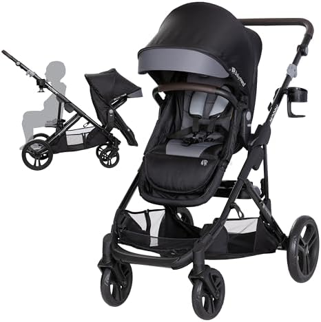 Baby Trend Morph Single to Double Modular Stroller, Dash Black