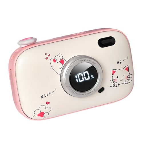 Hand Warmers Rechargeable USB, Electric Reusable Battery Powered Power Bank Handwarmer, 10000mAh Long Lasting Portable Pocket Heater, for Women, Men, Christmas, Camping, Golf, Football, Outdoors