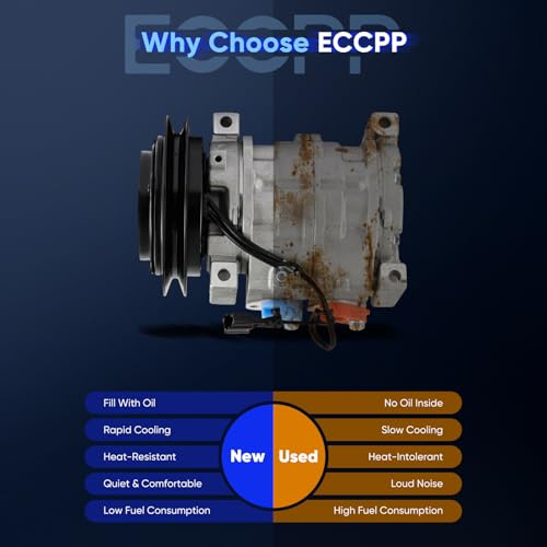 Image of ECCPP A /C Compressor with Clutch 2005-2010 Fit for Hino 238 258 268 338 7.7L AC Compressor