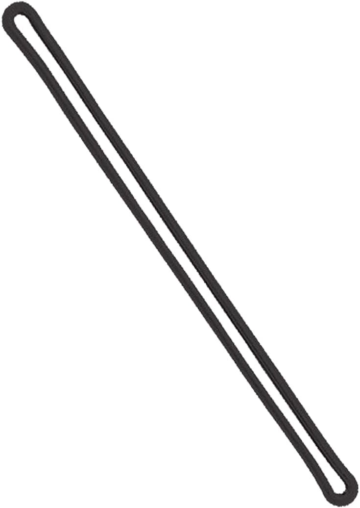 Bulk 500 Pack - 6 Inch Premium Black Plastic Luggage Tag Loops - Plastic Straps for Bag Tags - Worm Loop Attachment Holders by Specialist ID