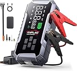 Booster Avviamento Auto 8000A, ANFLAG Avviatore Batteria Auto con Compressore 160PSI, 26800mAh Starter Batteria Auto per Tutti Gas o 12L Diesel con Ricarica Rapida USB-C/600 Lumen LED