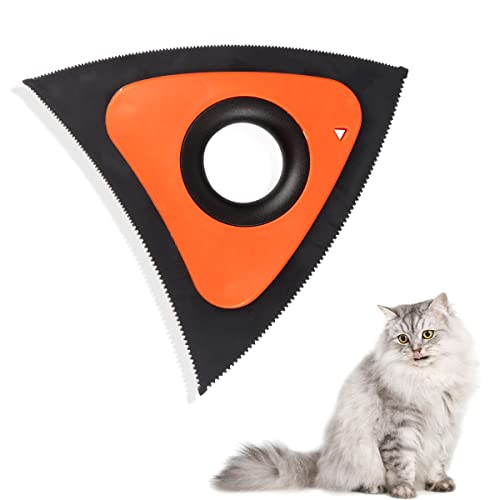 Hillylolly - Mini rimozione dei capelli, 1 spazzola per animali domestici, in silicone, per rimuovere i capelli, per tappeti, divani, mobili, casa, letto, arancione