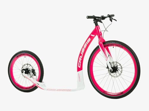 Crussis Cobra Sport 4.2-5 pink-White Tretroller Scheibenbremsen