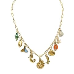 beachy charm necklace