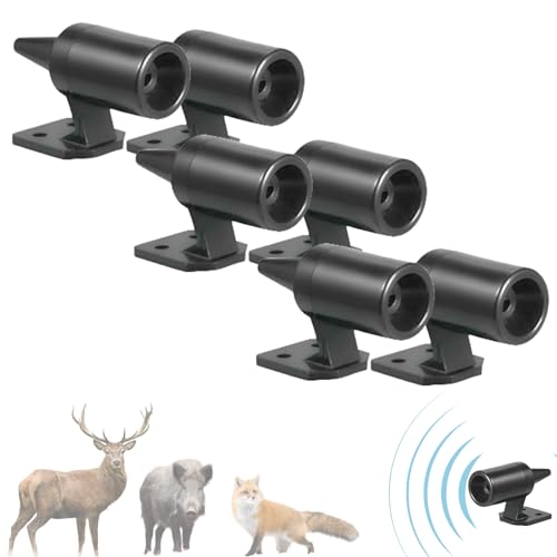 6 PCS Ahuyentador, Silbato de Ultrasonidos de Advertencia para Animales como Jabalíes, Ciervos, Zorros, Conejos. para Coches y Motos.