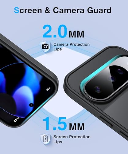 Image of [NO.1 Magnetic]for Google Pixel 10 Case /Pixel 10 Pro Case with MagSafe[Military Grade Drop Tested][Translucent Matte][Anti-Fingerprint]Soft Silicone Bumper for Pixel 10 /10 Pro Phone Case,Black