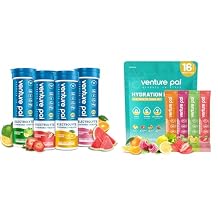 Venture Pal Sugar Free Electrolyte Powder Packets & Chewable Fast-Melt Electrolyte Tablets, Sport Electrolyte for Running Hiking Cycling Sports Nutrition