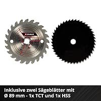 Einhell Akku-Mini-Handkreissäge TE-CS 18/89 Li - Solo Power X-Change (Lithium-Ionen, werkzeuglose Einstellung d. Schnitttiefe, hochwertiger Sägetisch, ohne Akku und Ladegerät) – Ansicht 6