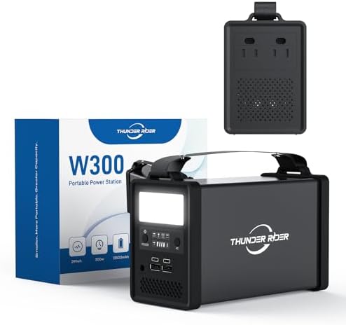 Portable Power Station 300W, 299Wh Backup Lithium Battery, Portab...