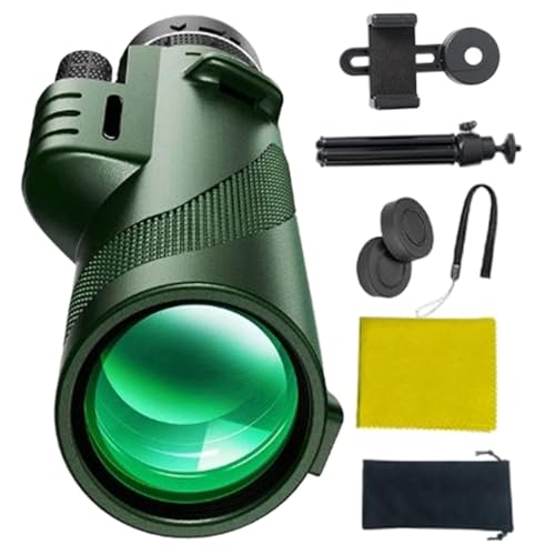 Star Alcance monocular - Alcance monocular Profesional con Aumento de 80x | telescopio para Adultos Altos potenciados,Accesorios portátiles para la al Aire para Acampar de montaña
