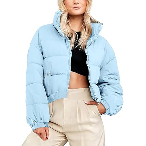 Womens Long Sleeve Down Jackets Outerwear for Women Neck Thermal Puffer Winter Fall Down Jackets 20253