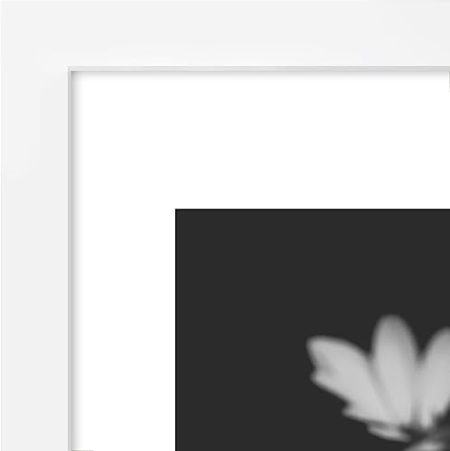 Vista 402 de Americanflat Portarretratos de 5 x 6 pulgadas con plexiglás pulido, juego de 5 portarretratos de 2 x 3 pulgadas con paspartú o para fotos de 5 x 6