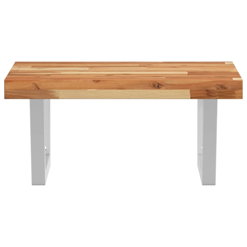 Mensola per lavandino, montaggio a parete, in legno di acacia