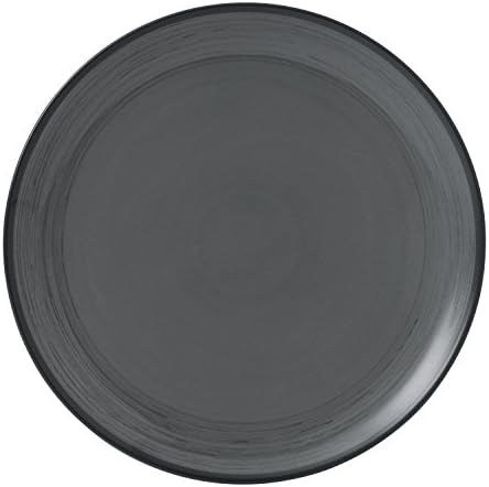 Royal Doulton Ellen Degeneres Brushed Glaze 40027654 16 Piece Dinnerware Set Dark Grey, Porcelain, 36.23