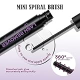 GAQQI Lash Remover for Eyelash Clusters, Eyelash Glue Remover for DIY Lash Extensions, Gentle Oil Texture Formula 5ml - Image 4