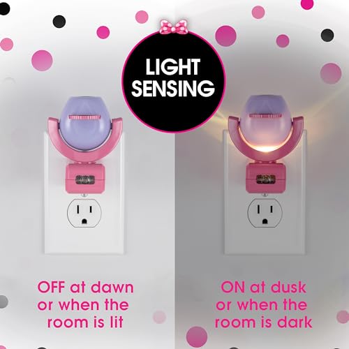 Disney Projectables Disney Minnie Mouse LED Kids Night Light, Projector, Dusk to Dawn, Plug-in ,Mickey Mouse, for Kids, Girls Bedroom, Playroom, Gaming Room, Nursery, 57958 by Projectables - Image 3