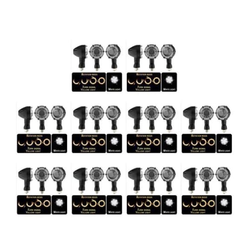 Luz Senal Giro Indicator 1~10 Uds Par Motocicleta ATV LED Intermitentes Luz De Circulación Diurna Lámpara De Señal Luces De Advertencia De Señal De Giro para Moto