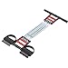 Mrisata 3 in 1 Home Fitness Equipment Spring Exerciser Chest Expander with 5 Springs and Pull up Bars for Arm Workout, Chest Clip Muscle Pedal Spring Chest Expander, Three Purpose
