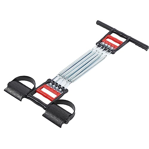 Naroote Extenseur de Poitrine à Ressort Multifonction avec Force de 65 Kg, Pédale Amovible et Poignée pour Un Exercice Efficace de l'abdomen, des Bras et de...