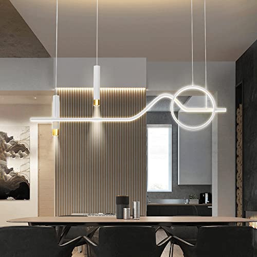 Suspension linéaire géométrique pour éclairage de table à manger - 3