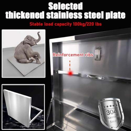 Escotilla de techo de acero inoxidable náutico para sótanos 4