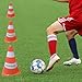 NOZKMOZK Professional Agility Training Cones – Durable Flexible Sport Markers for Soccer, Basketball, Football, Running & Skating – High-Visibility Field Markers