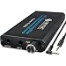 eSynic Headphone Amplifier Portable Amp 3.5mm Gain Switch Audio Rechargeable HiFi Earphone Headphone Amplifier with 1.2m USB Cable and Lithium Battery for MP3 MP4 Phones Digital Players and Computers