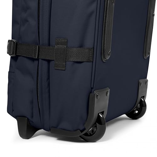 Image of EASTPAK Tranverz S - 42L Small Soft Sided Cabin Sized Luggage, Dual Compartments, TSA Lock, Compression Straps & Smooth Inline Wheels, Ultra Marine