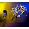 QFX PBX-153SM 15 Bluetooth Rechargeable Speaker with LED Party Lights, Microphone and Stand (2021 Model)