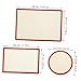 ABOOFAN 3pcs Silicone Baking Mat Nonstick Heat Resistant Baking for Easy Cleanup Versatile Use Food Prep Safe for All Foods for Home Bakery