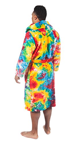 Forever Lazy Bathrobes for Women and Men, Hooded, Soft, Fuzzy Coral Fleece2