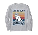 Photo Gallery gatto blu russo regali uomo donne gatto mamma papà blu russo maglia a manica Photo Gallery gatto blu russo regali uomo donne gatto mamma papà blu russo maglia a manica