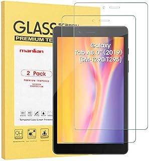 Manlian Screen Protector For Samsung Galaxy Tab A 8 Inch 2019 (Model:SM-T290, SM-T295). (2-pack) Premium Tempered Glass film.