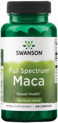 Swanson Maca 500 Milligrams 100 Capsules