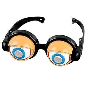 Grappige bril, gekke ogen speelgoed accessoires grappige strepen bril speelgoed kinderfeest voor Halloween Kerstmis…