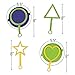 Bubble Wand Set in Variety of Shapes and Colors - Includes 2 Bubble Trays and 12 Wands - Kids Bubbles Toys