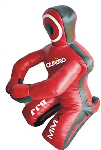 QUADRO-MMA Martial Arts Grappling Dummy Red Jiu Jitsu Punching Bag - 70 inches