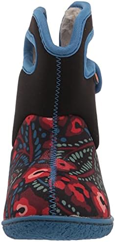 BOGS unisex baby Bogs Rain Boot, Super Flowers Print - Black, 8 Infant US | Image 1