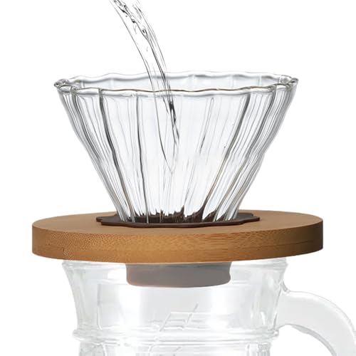 Gotero de café manual – Gotero de café de 5 pulgadas | Verter sobre vaso de filtro, ligero y duradero | Máquina de café de una porción única para la oficina, al aire libre, hogar, vida cotidiana