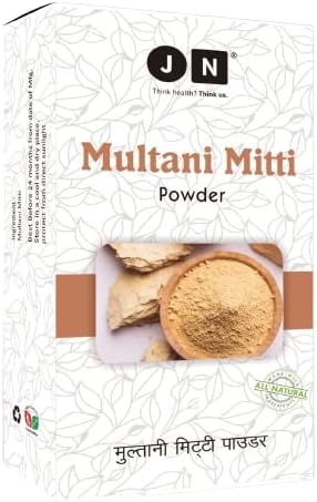 Pure, Natural & Organic Multani Mitti/Fullers Earth Powder For Face and Skin,Lightens & Brightens Fights Spots & Boosts Glow Pack